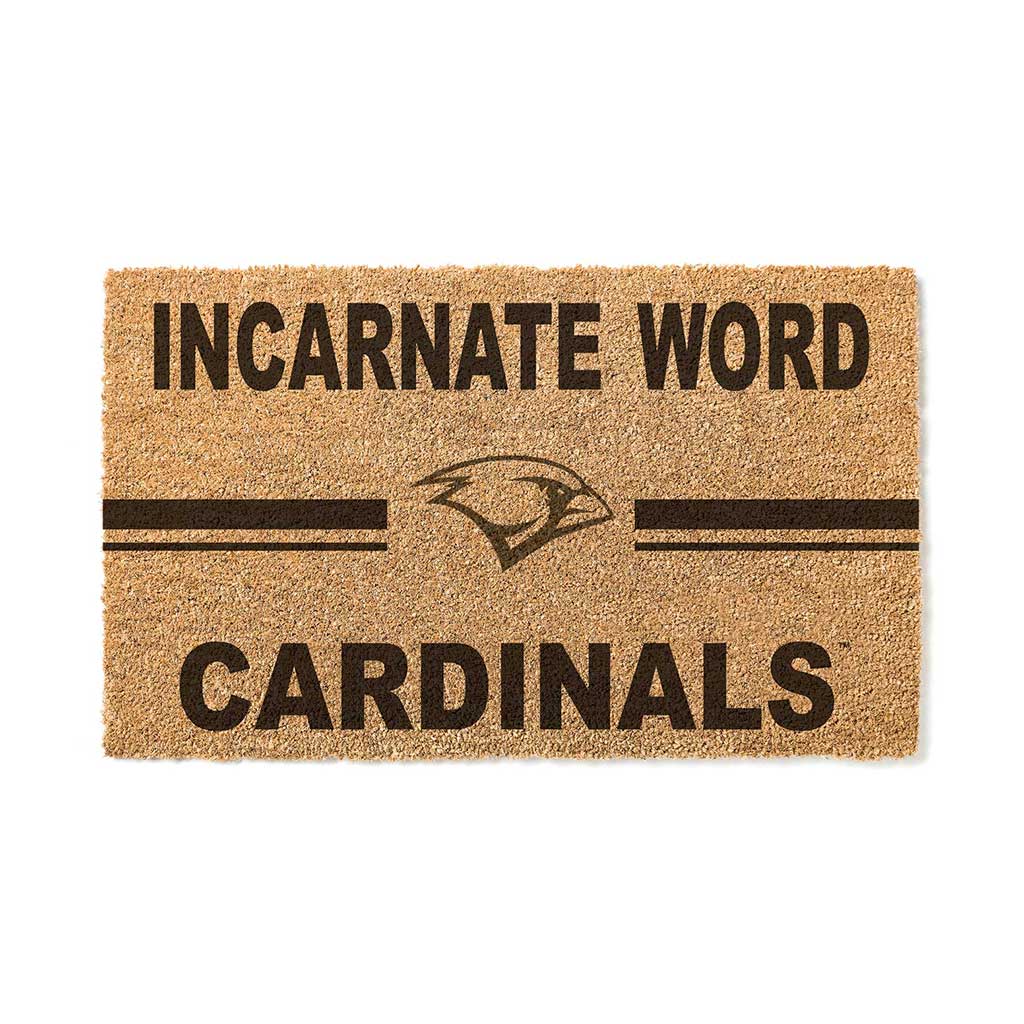 Team Coir Doormat Team Logo Incarnate Word Cardinals