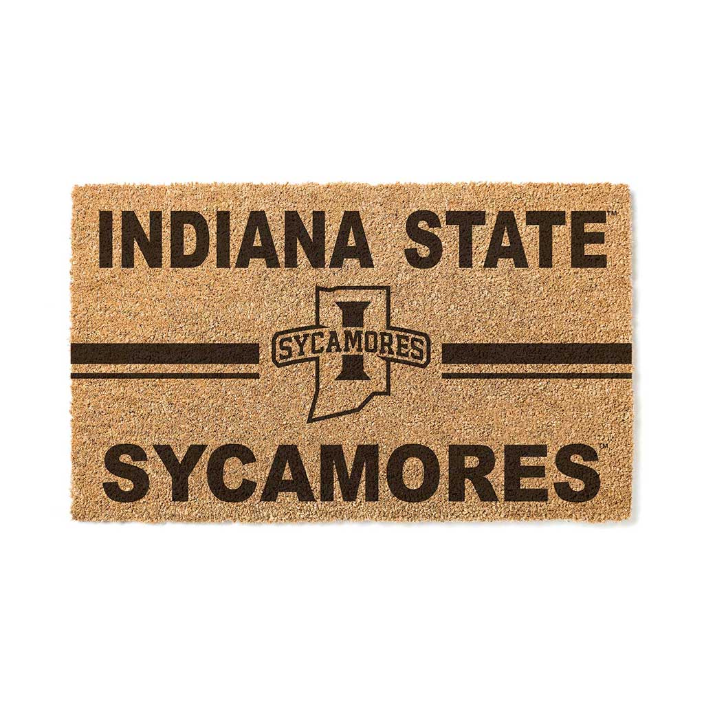 Team Coir Doormat Team Logo Indiana State Sycamores