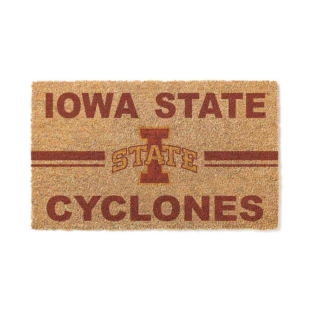 Team Coir Doormat Team Logo Iowa State Cyclones