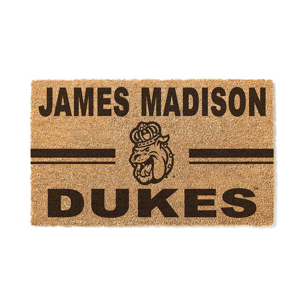 Team Coir Doormat Team Logo James Madison Dukes