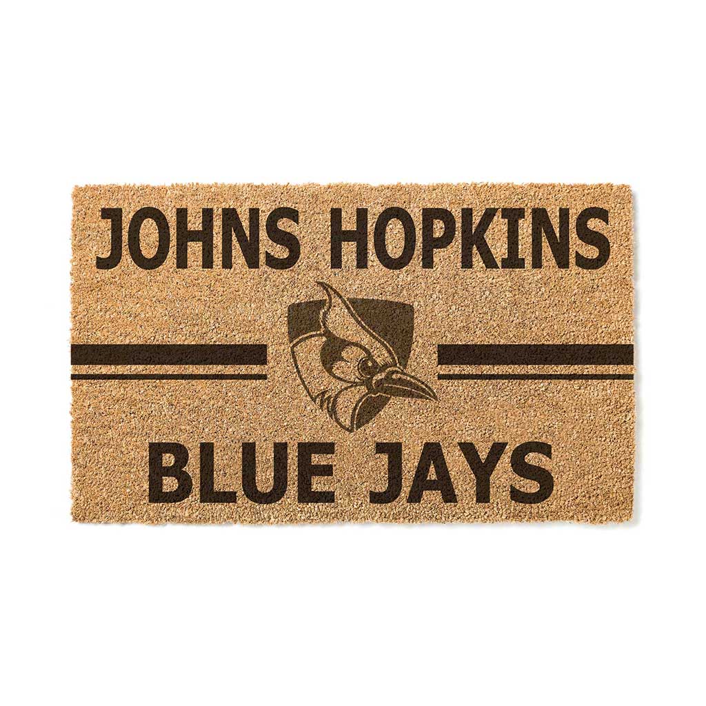 Team Coir Doormat Team Logo Johns Hopkins Blue Jays