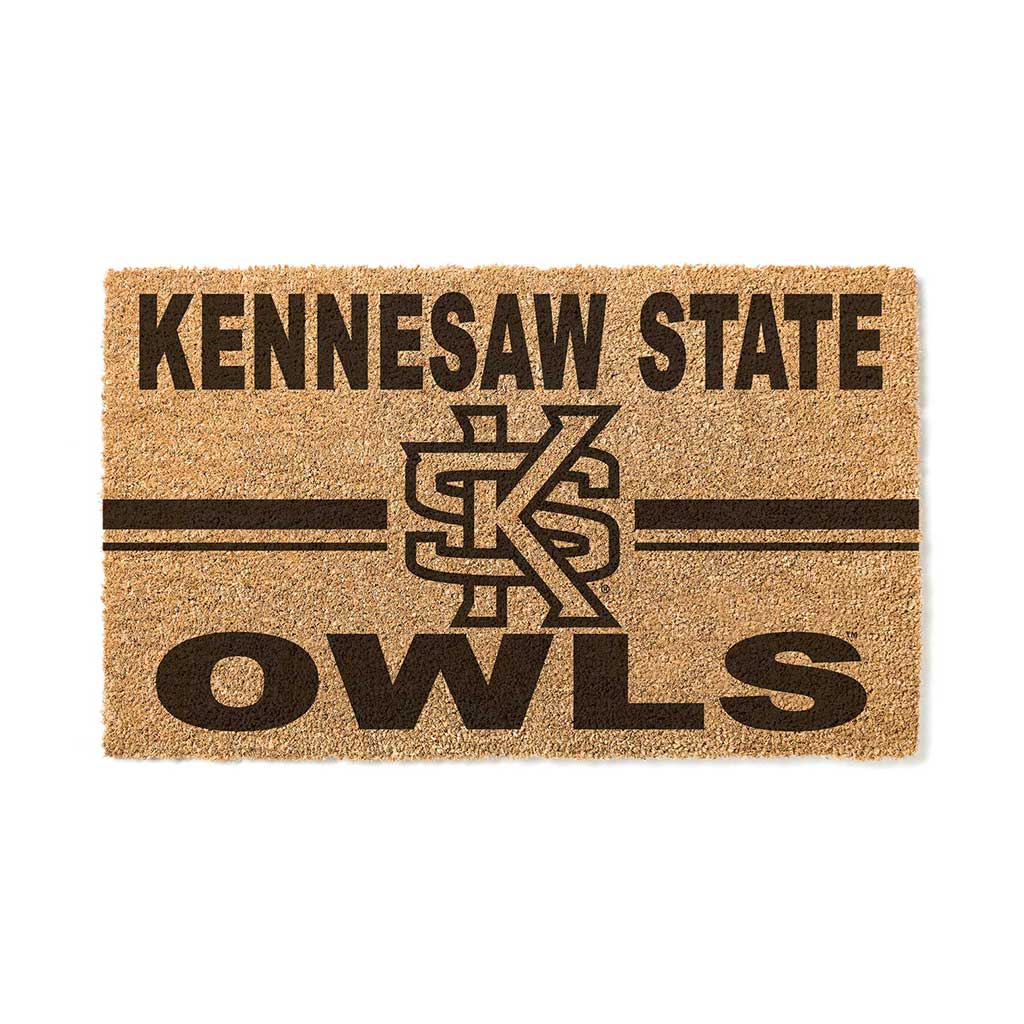 Team Coir Doormat Team Logo Kennesaw State Owls