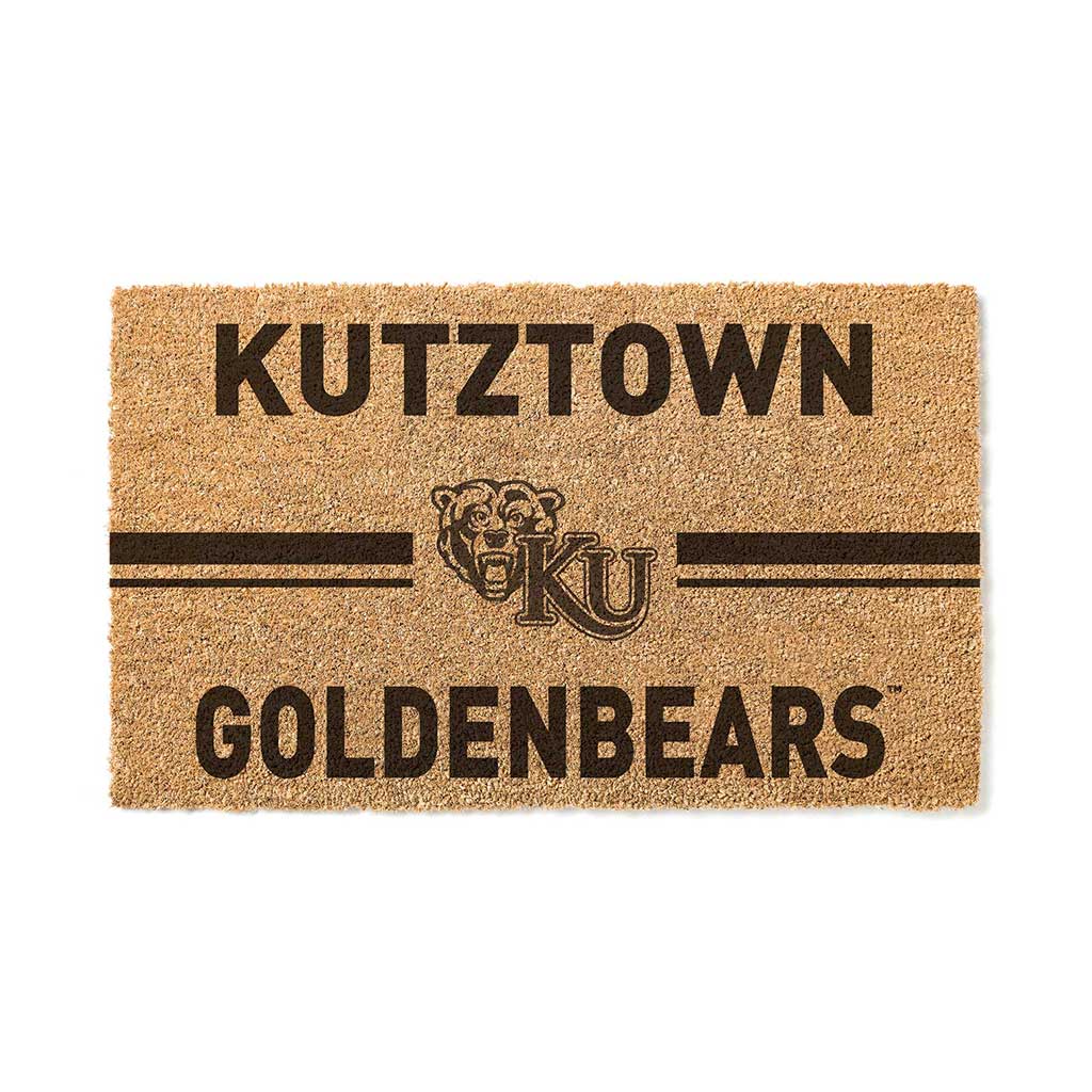 Team Coir Doormat Team Logo Kutztown Golden Bears