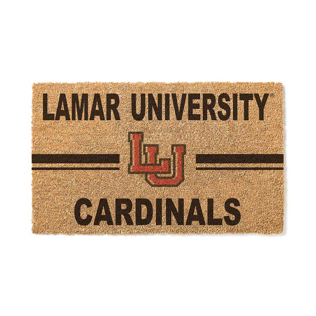 Team Coir Doormat Team Logo Lamar Cardinals