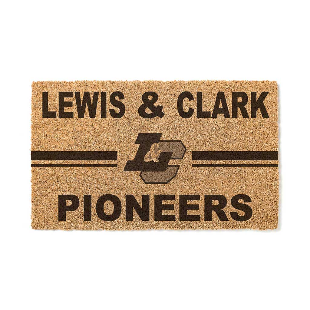 Team Coir Doormat Team Logo Lewis and Clark College Pioneers