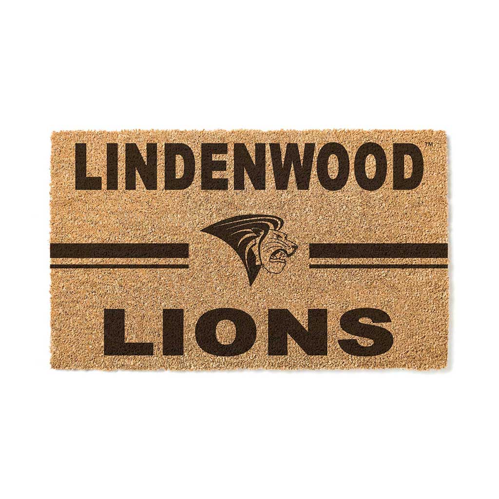 Team Coir Doormat Team Logo Lindenwood Lions