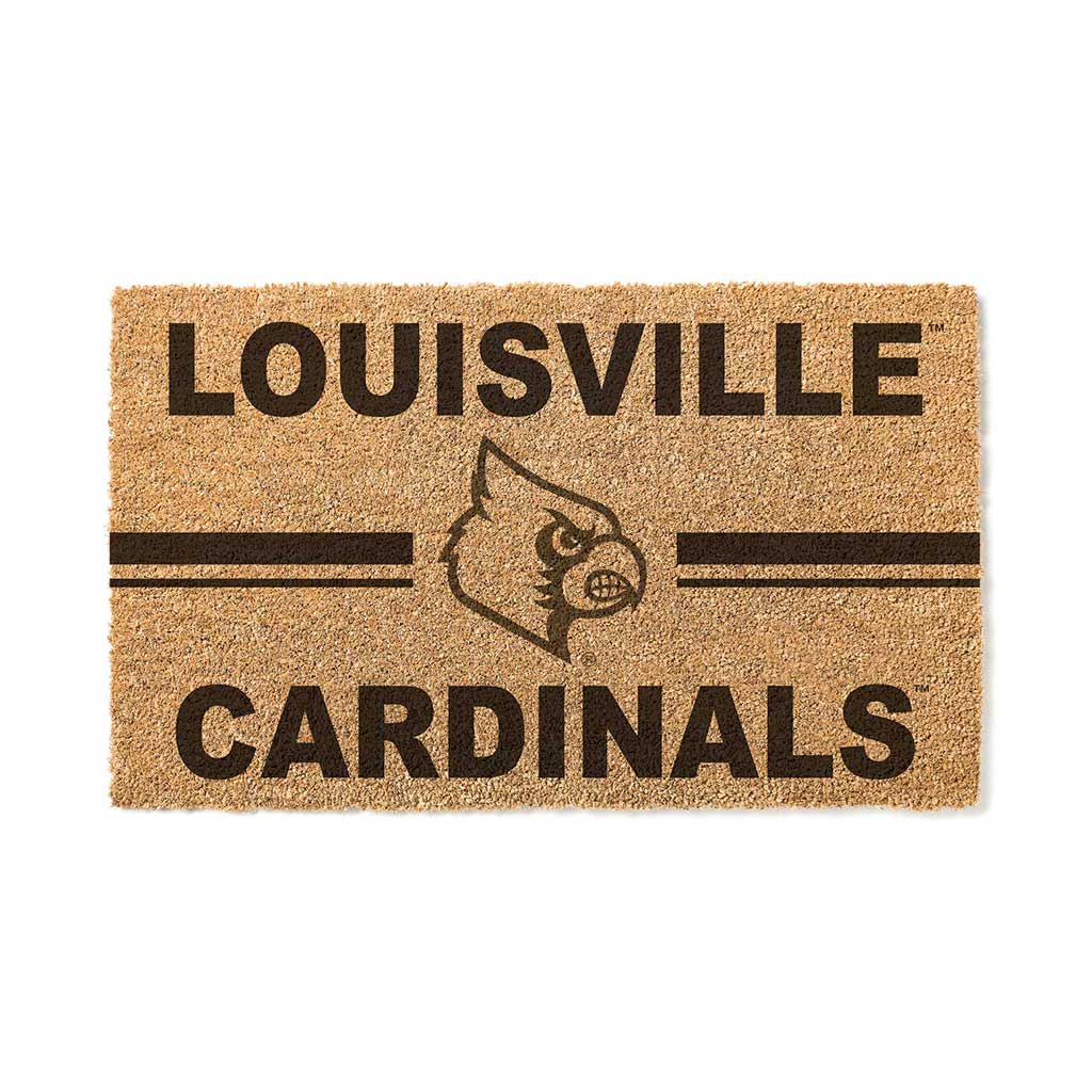 Team Coir Doormat Team Logo Louisville Cardinals