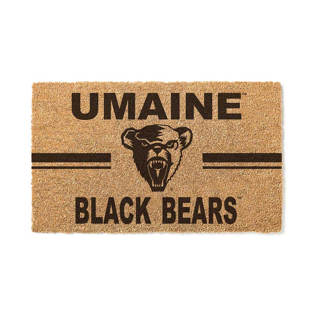 Team Coir Doormat Team Logo Maine (Orono) Black Bears