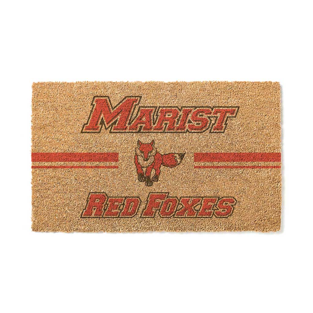 Team Coir Doormat Team Logo Marist College Red Foxes