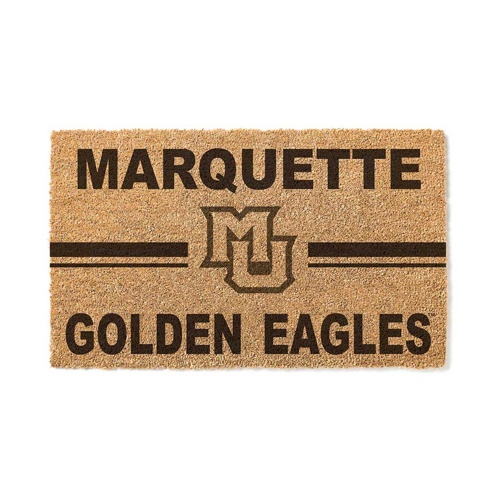 Team Coir Doormat Team Logo Marquette Golden Eagles