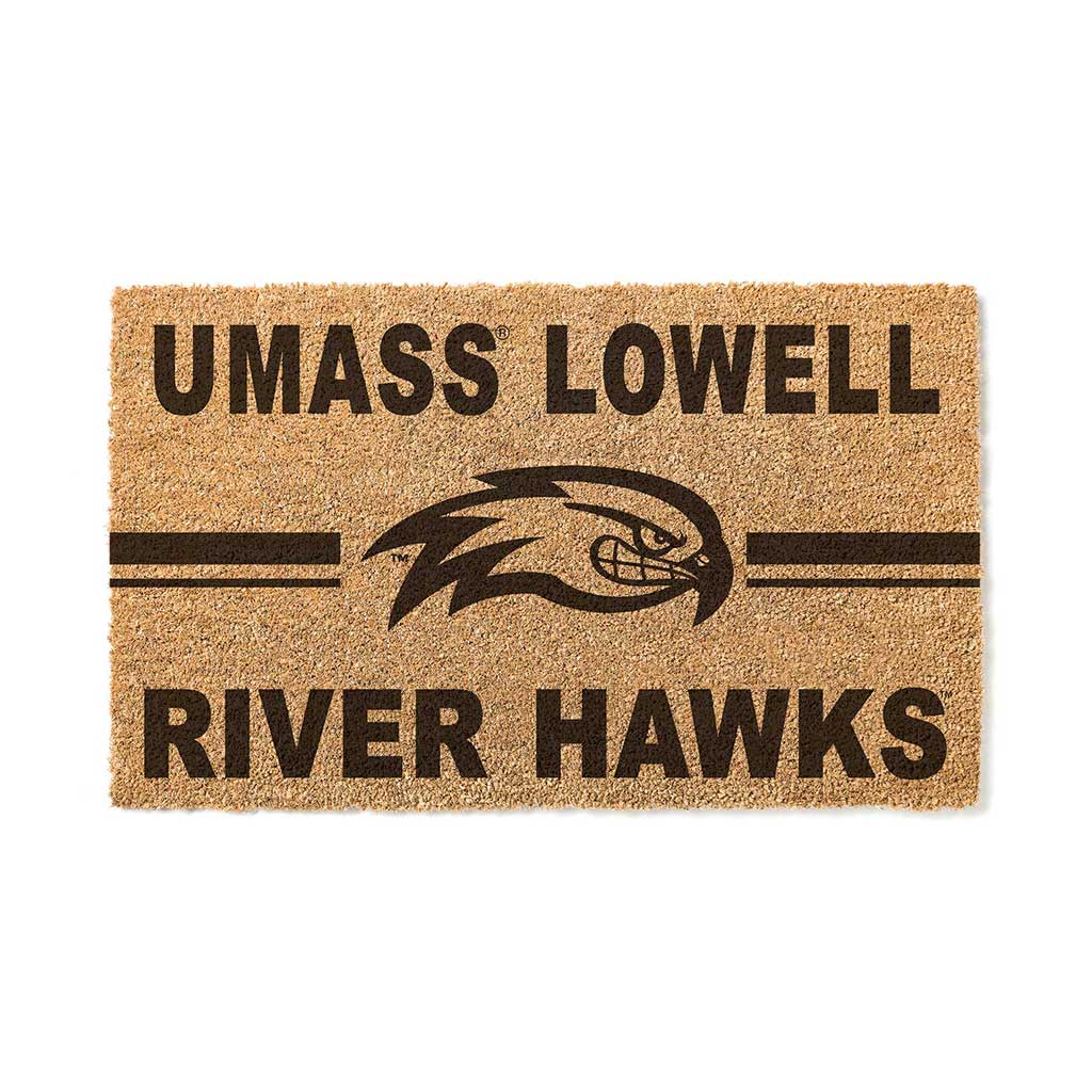 Team Coir Doormat Team Logo UMASS Lowell River Hawks