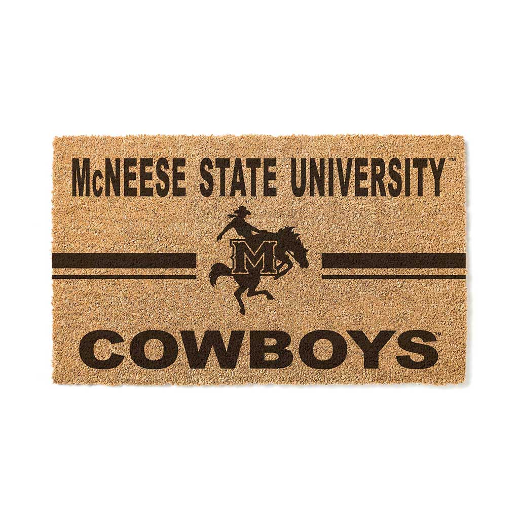 Team Coir Doormat Team Logo McNeese State Cowboys