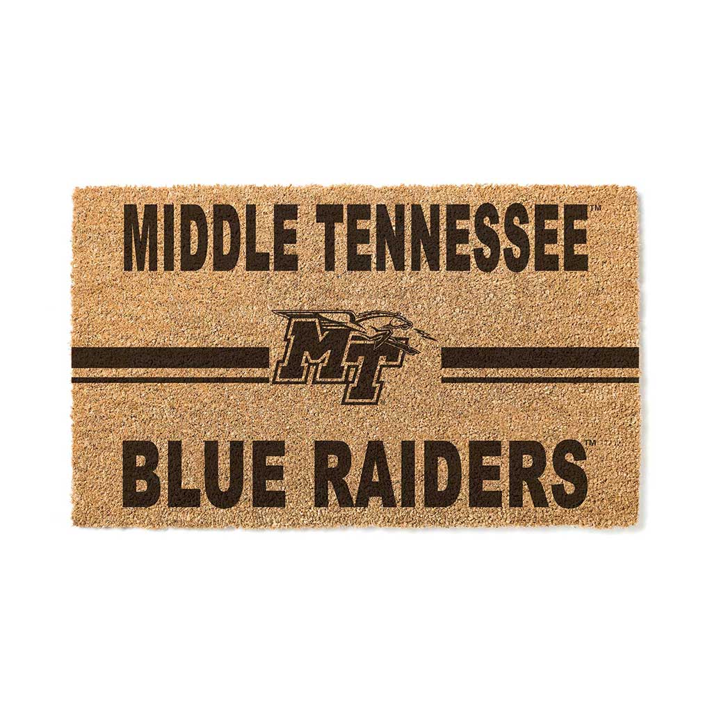 Team Coir Doormat Team Logo Middle Tennessee State