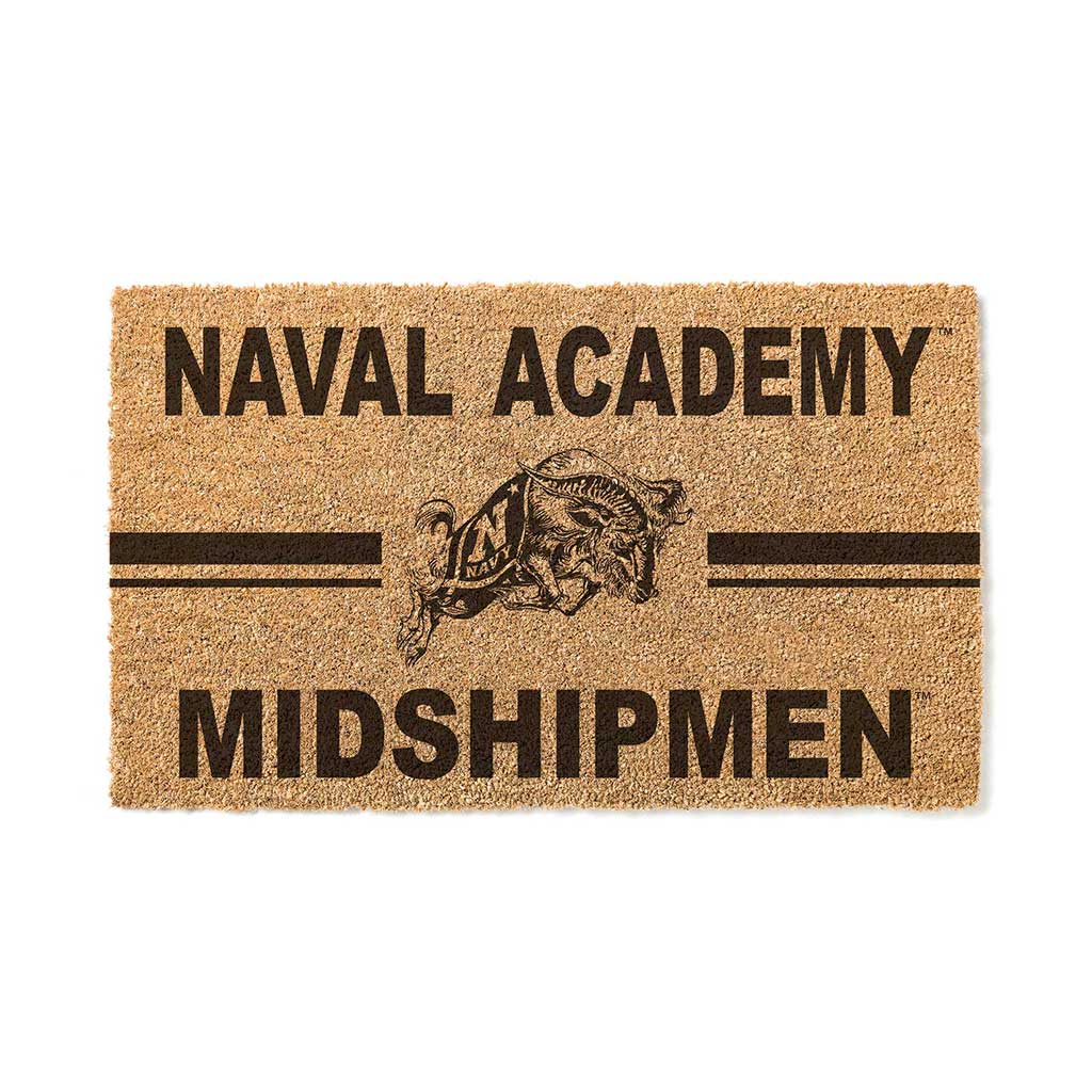 Team Coir Doormat Team Logo Naval Academy Midshipmen