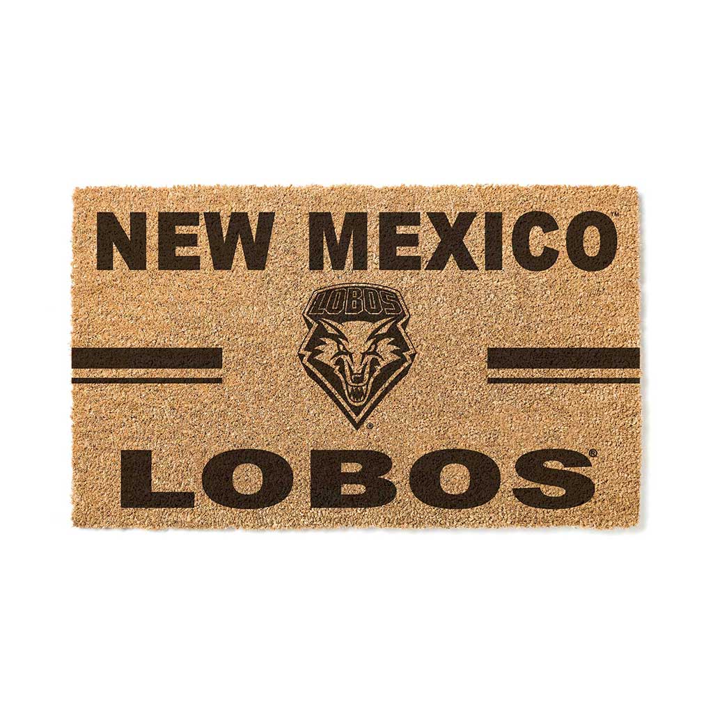 Team Coir Doormat Team Logo New Mexico Lobos