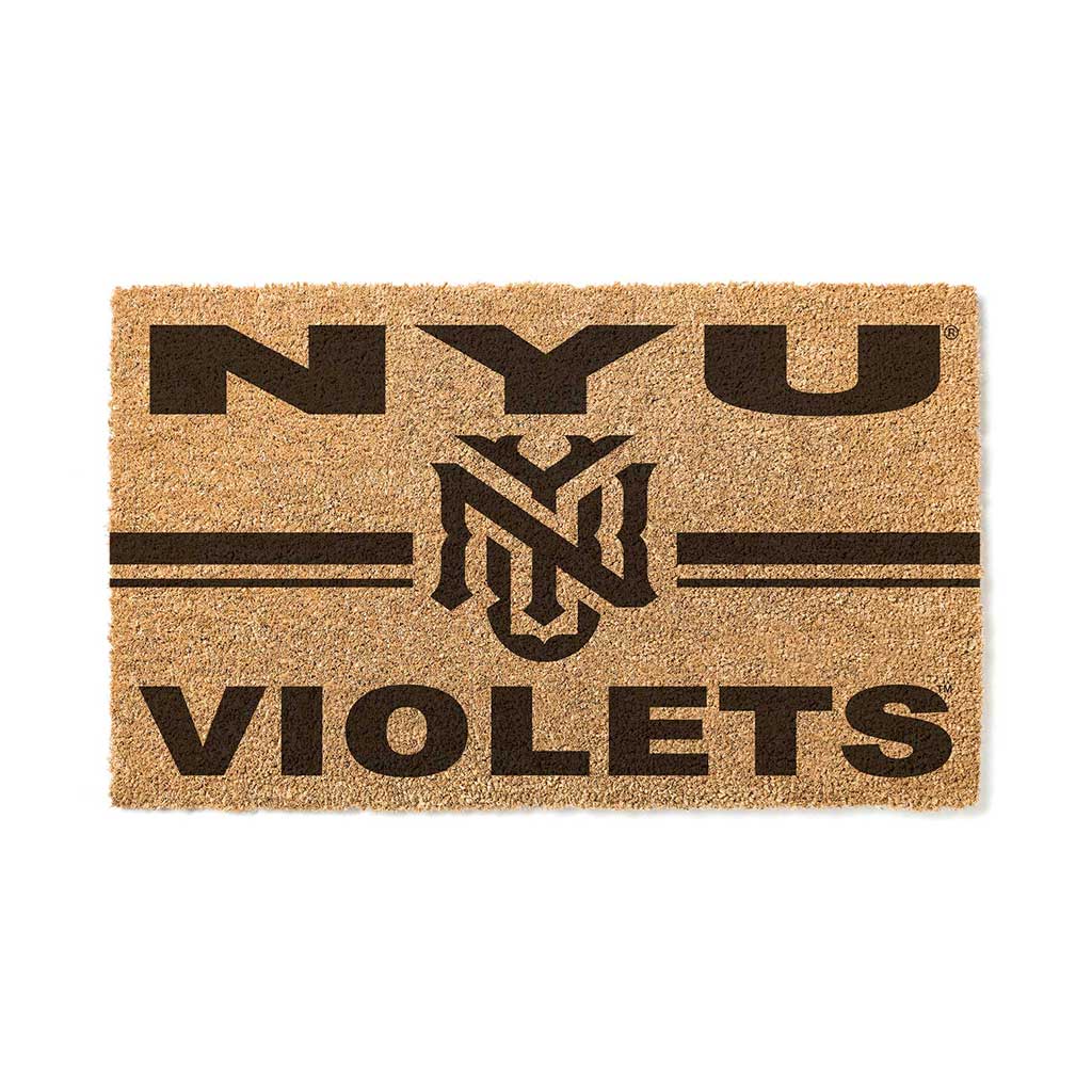 Team Coir Doormat Team Logo New York University Violets