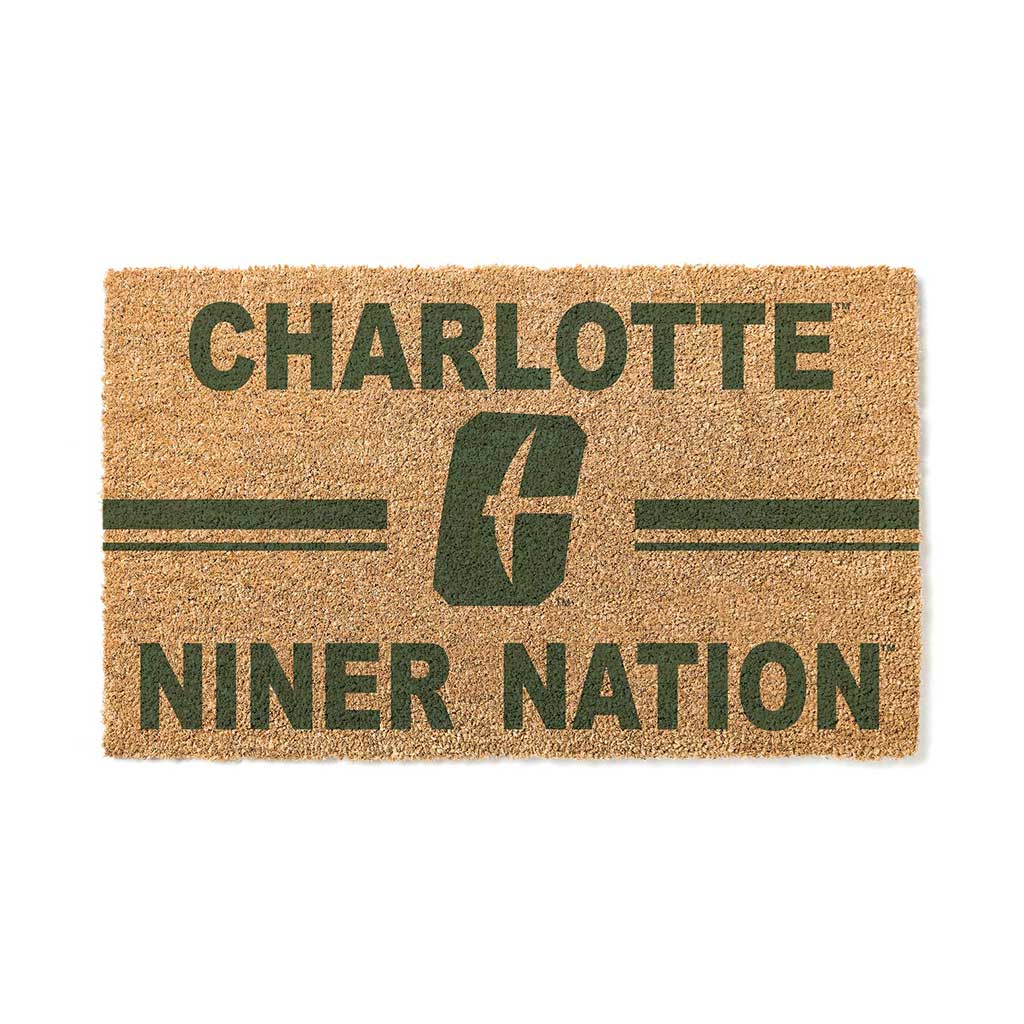 Team Coir Doormat Team Logo North Carolina (Charlotte) 49ers