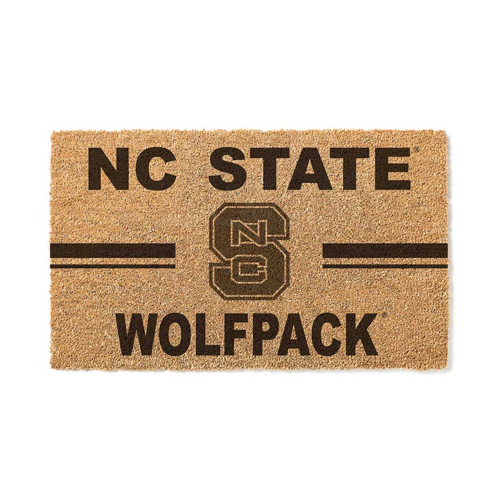 Team Coir Doormat Team Logo North Carolina State Wolfpack