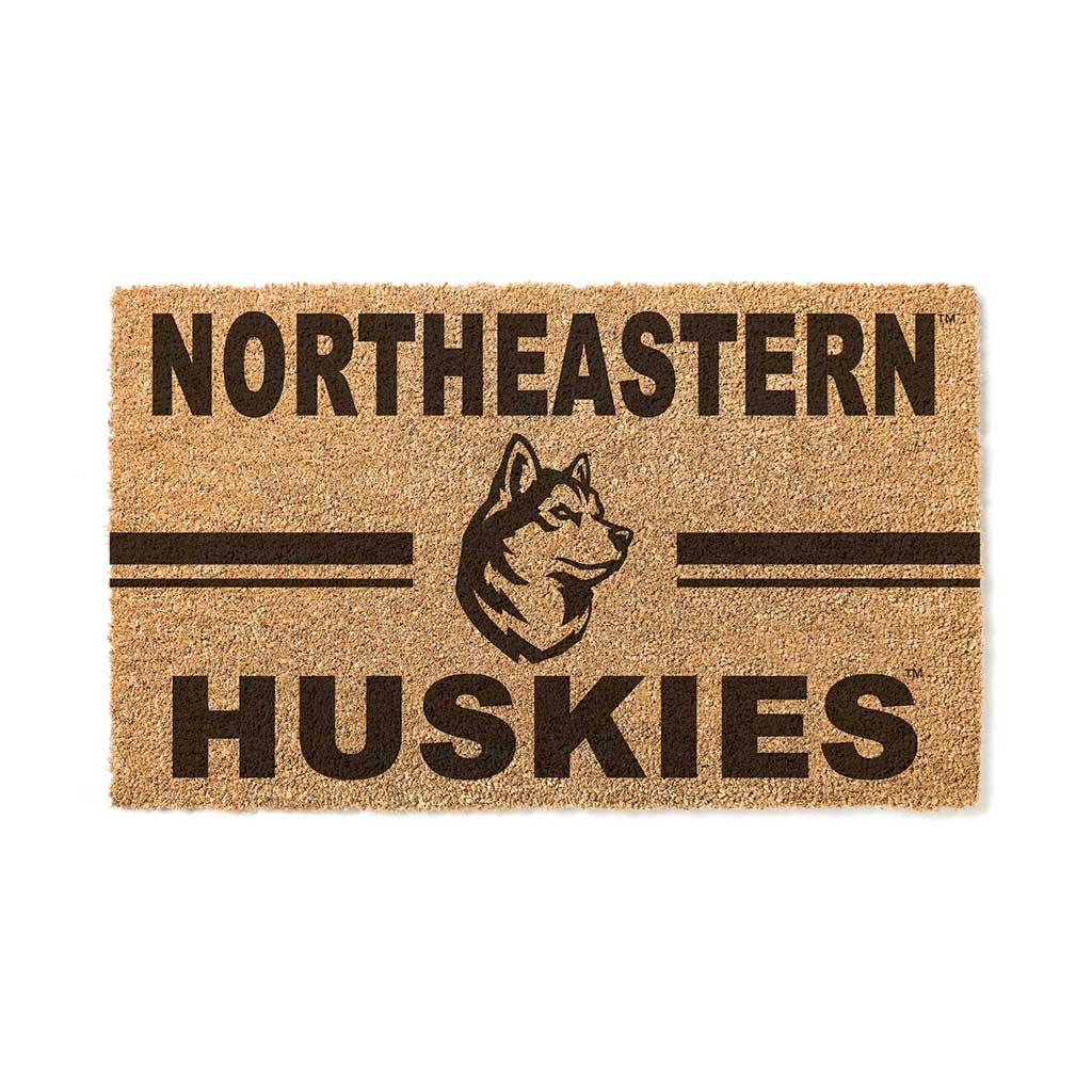 Team Coir Doormat Team Logo Northeastern Huskies