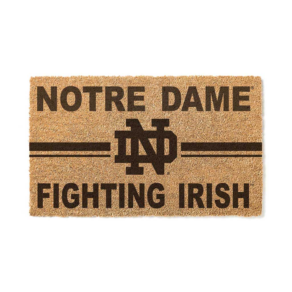 Team Coir Doormat Team Logo Notre Dame Fighting Irish