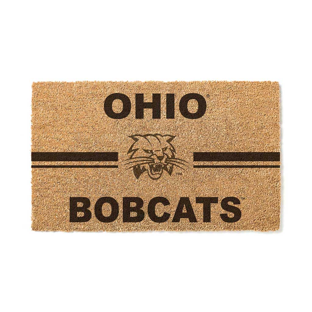 Team Coir Doormat Team Logo Ohio Univ Bobcats