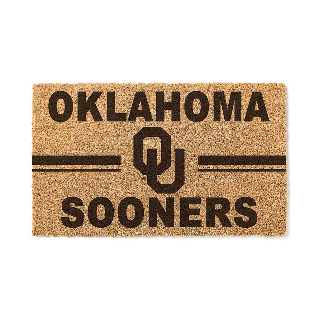 Team Coir Doormat Team Logo Oklahoma Sooners