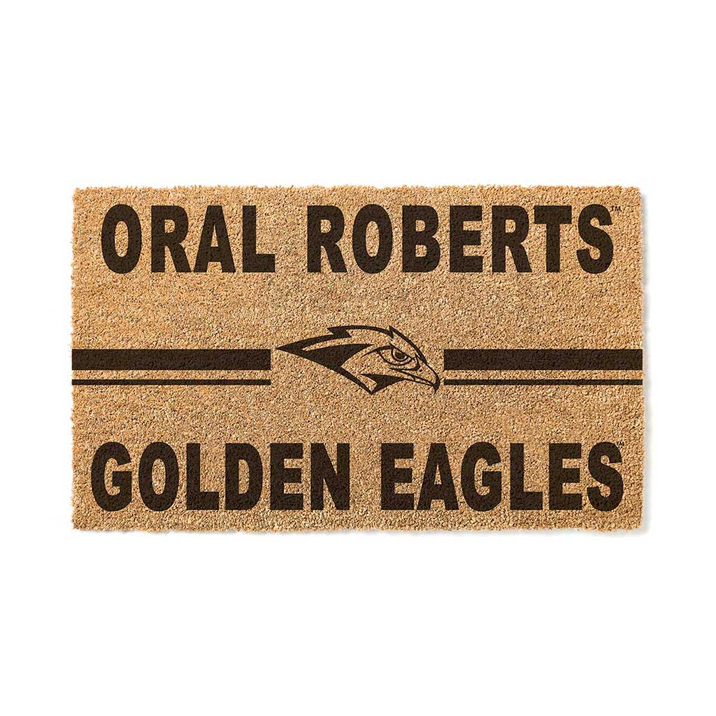 Team Coir Doormat Team Logo Oral Roberts Golden Eagles