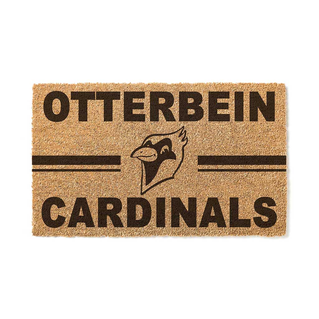 Team Coir Doormat Team Logo Otterbein College Cardinals