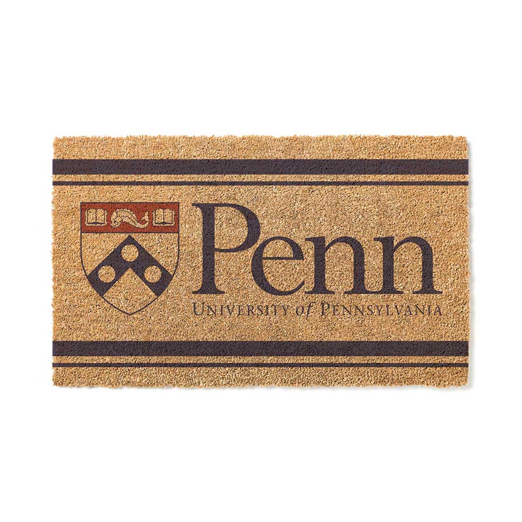 Team Coir Doormat Team Logo University of Pennsylvania Quakers