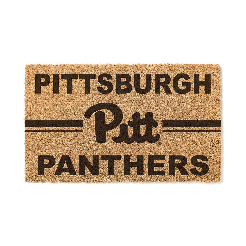 Team Coir Doormat Team Logo Pittsburgh Panthers