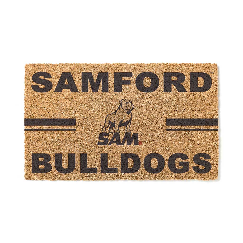 Team Coir Doormat Team Logo Samford Bulldogs