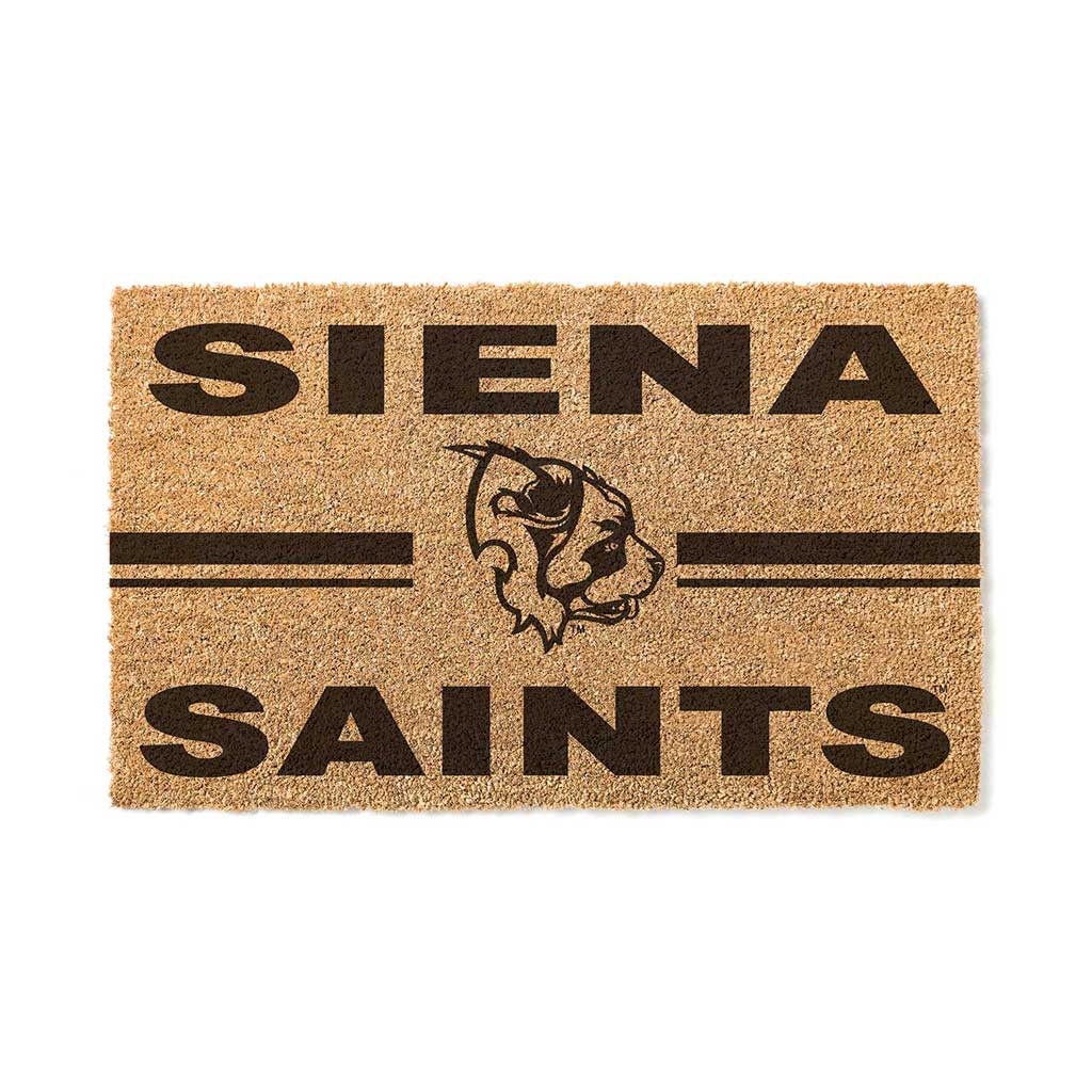 Team Coir Doormat Team Logo Siena College Saints