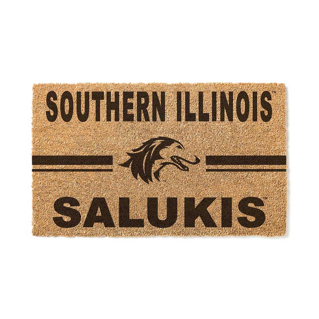 Team Coir Doormat Team Logo Southern Illinois Salukis