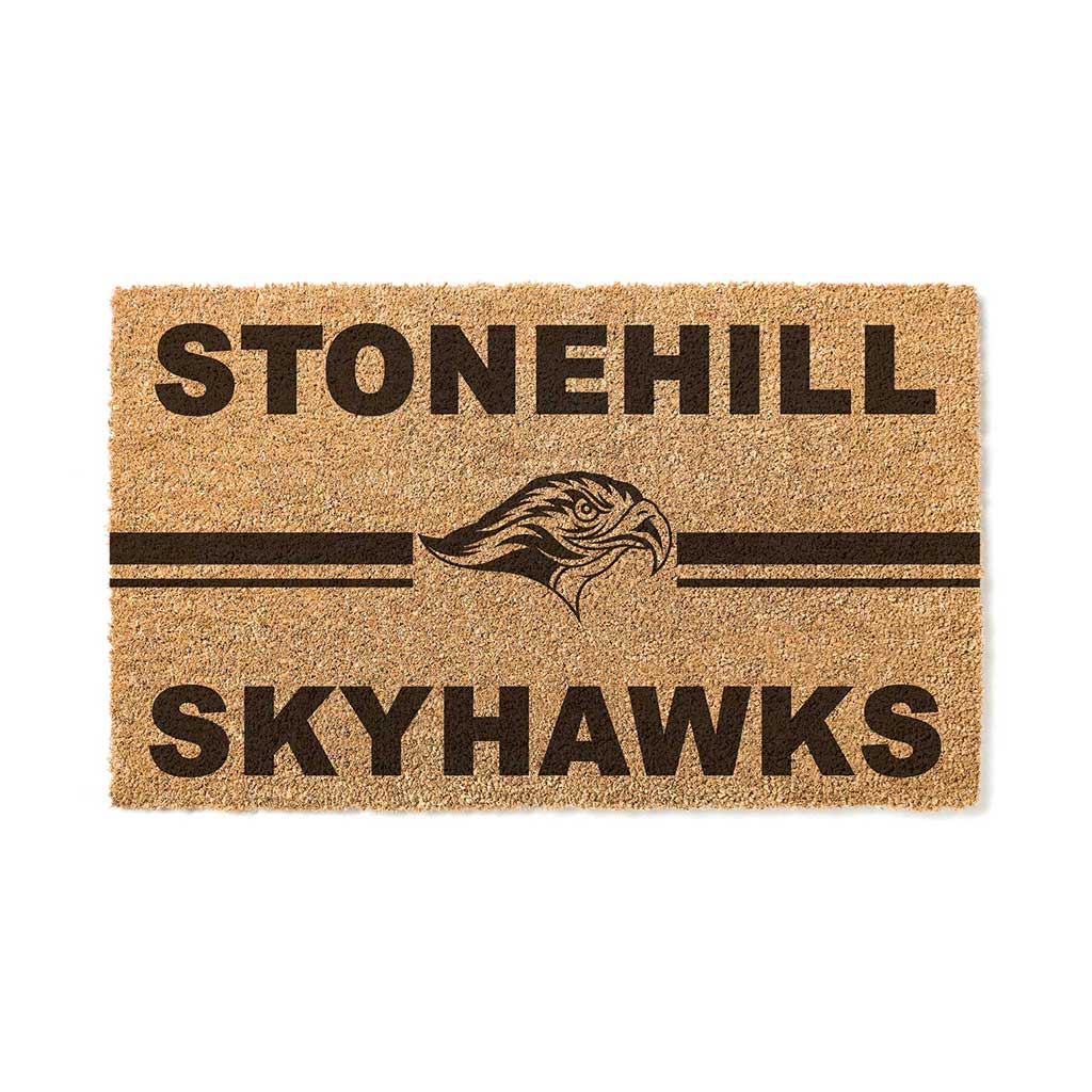 Team Coir Doormat Team Logo Stonehill College Skyhawks