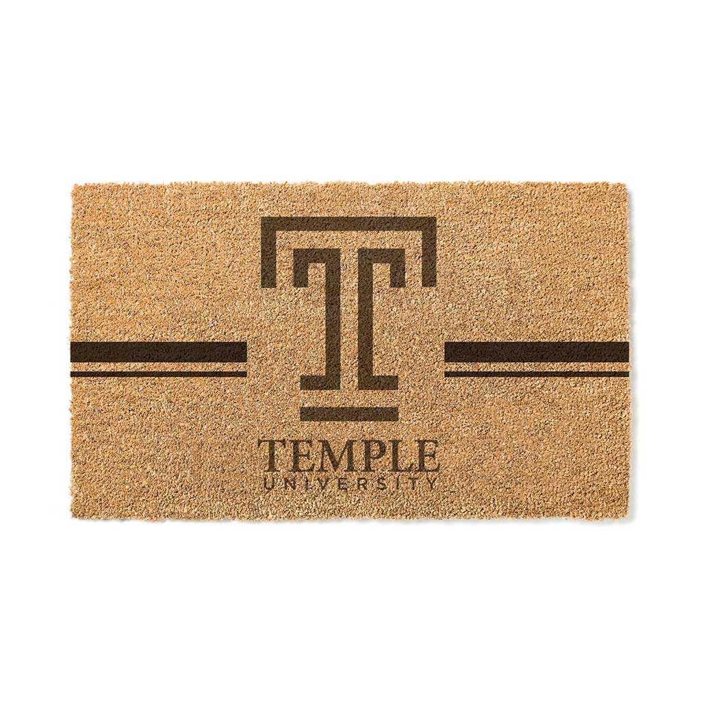 Team Coir Doormat Team Logo Temple Owls