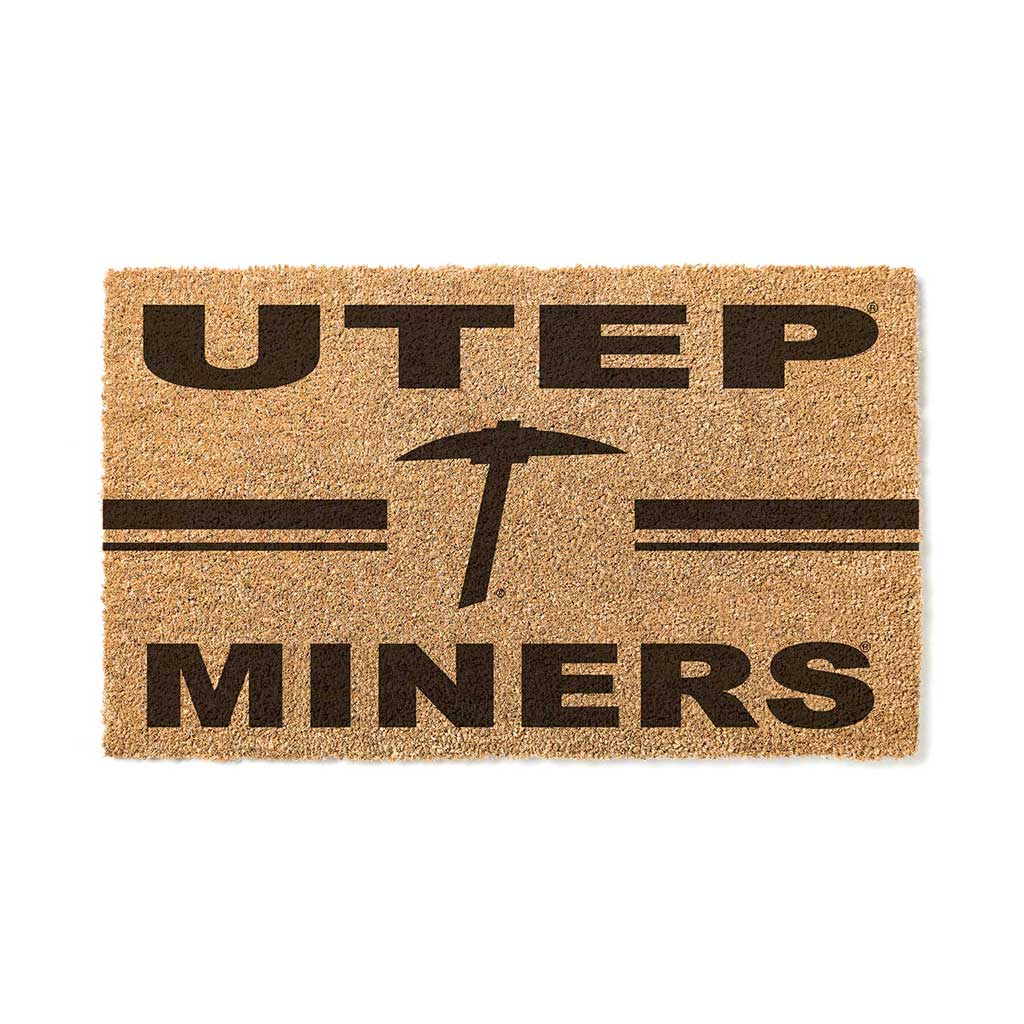 Team Coir Doormat Team Logo Texas at El Paso Miners