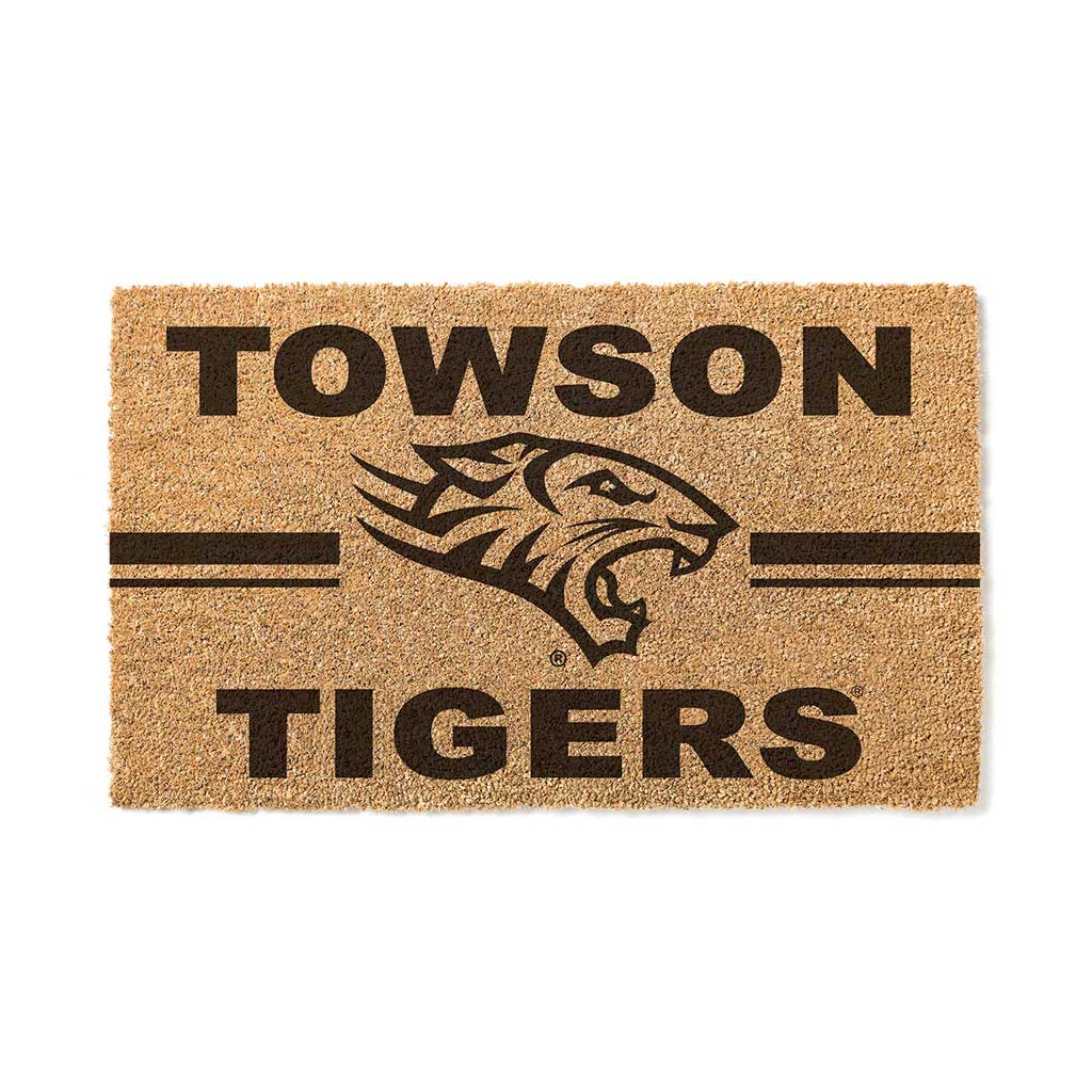 Team Coir Doormat Team Logo Towson Tigers