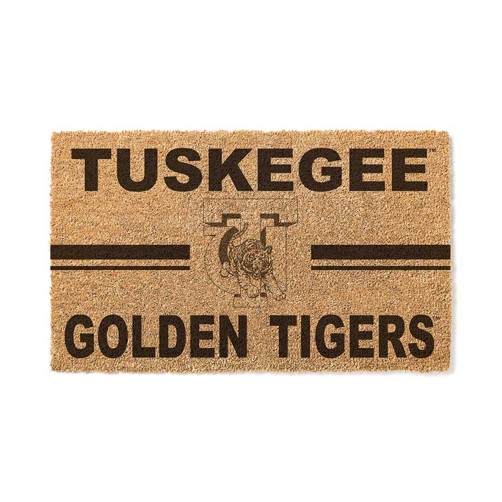 Team Coir Doormat Team Logo Tuskegee Golden Tigers