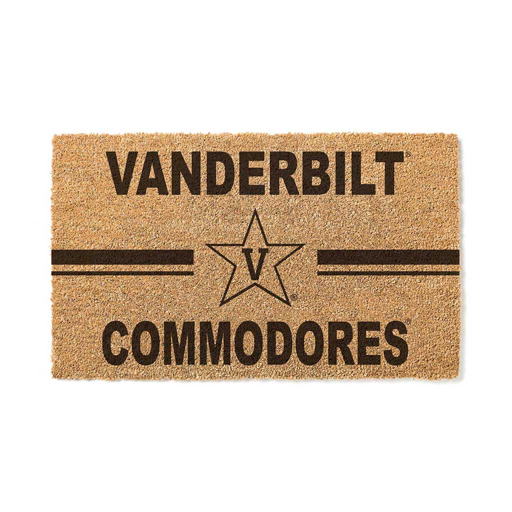 Team Coir Doormat Team Logo Vanderbilt Commodores