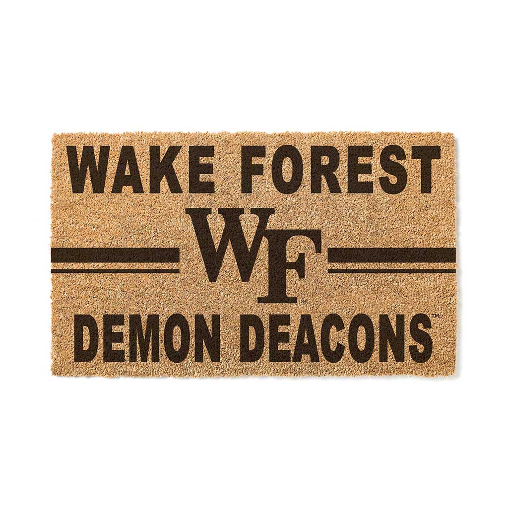 Team Coir Doormat Team Logo Wake Forest Demon Deacons