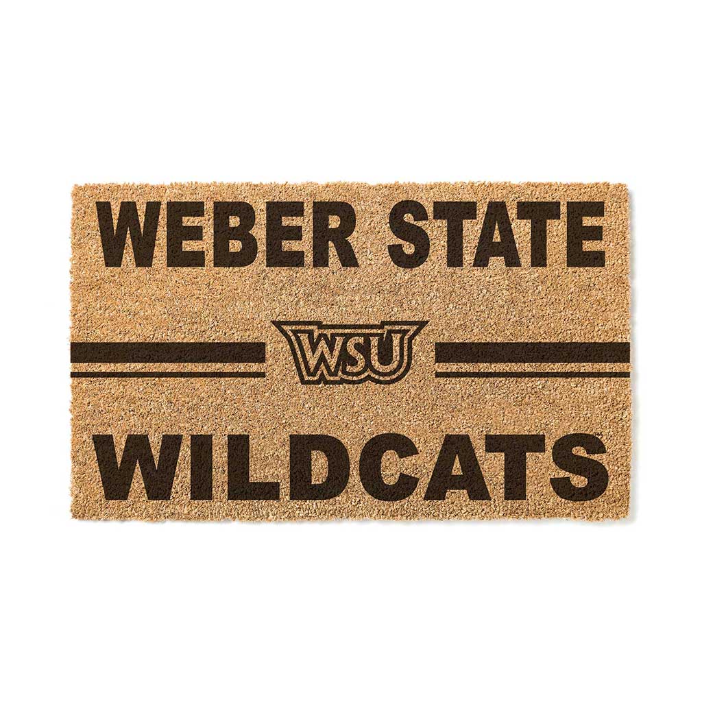 Team Coir Doormat Team Logo Weber State Wildcats