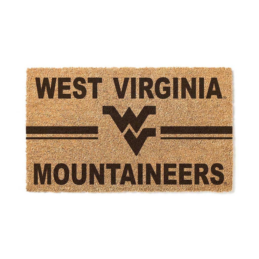 Team Coir Doormat Team Logo West Virginia Mountaineers