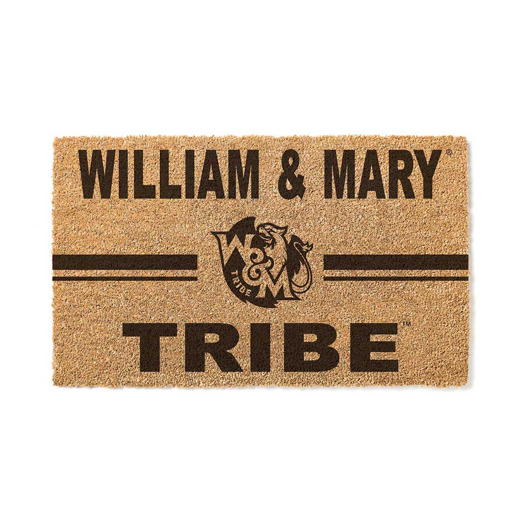 Team Coir Doormat Team Logo William and Mary Tribe