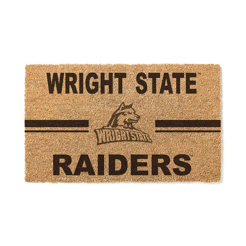 Team Coir Doormat Team Logo Wright State University Raiders