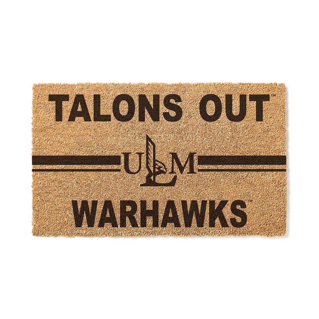 Team Coir Doormat Team Logo The University of Louisiana at Monroe Warhawks