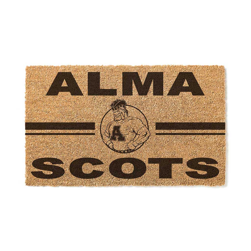 Team Coir Doormat Team Logo Alma College