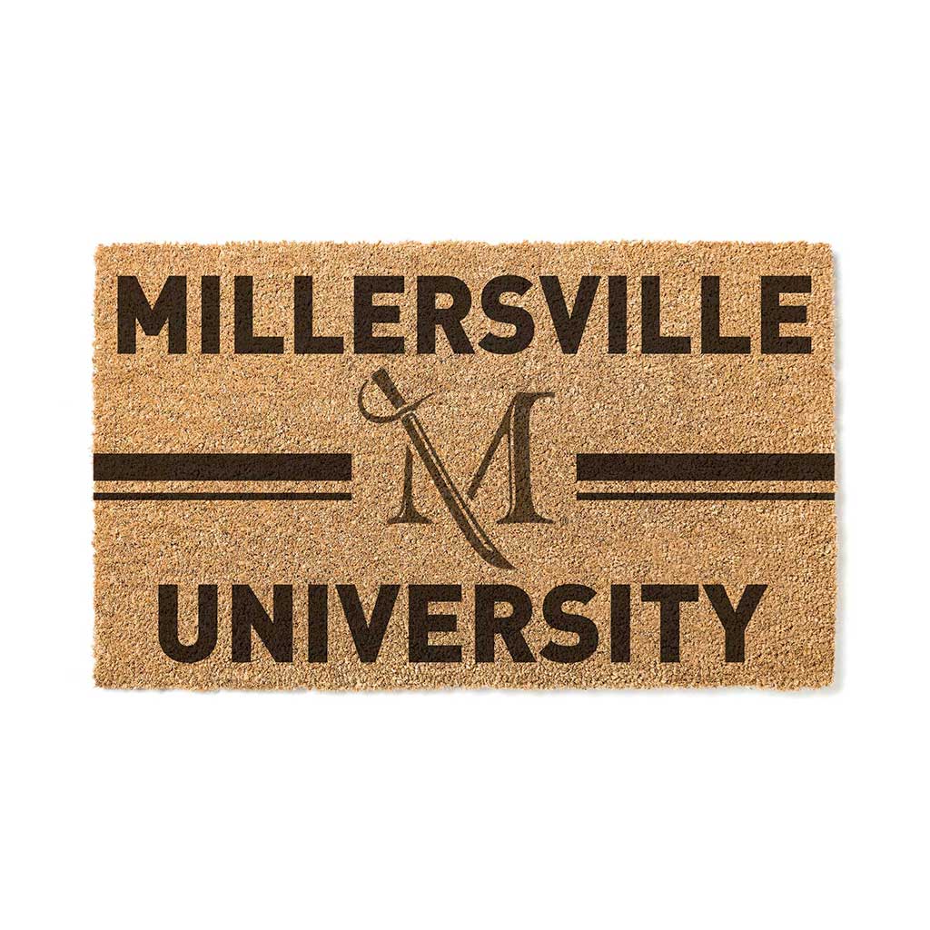 Team Coir Doormat Team Logo Millersville University Marauders