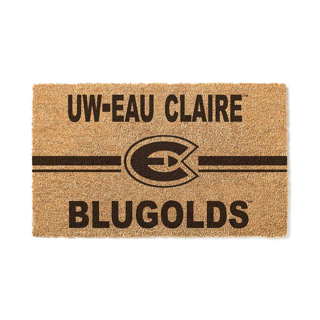 Team Coir Doormat Team Logo Eau Claire University Blugolds