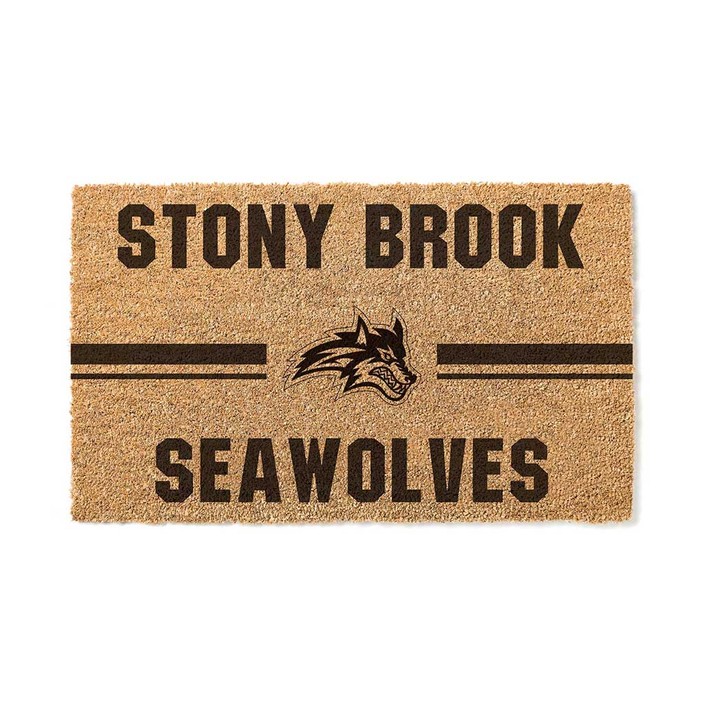 Team Coir Doormat Team Logo Stony Brook Seawolves