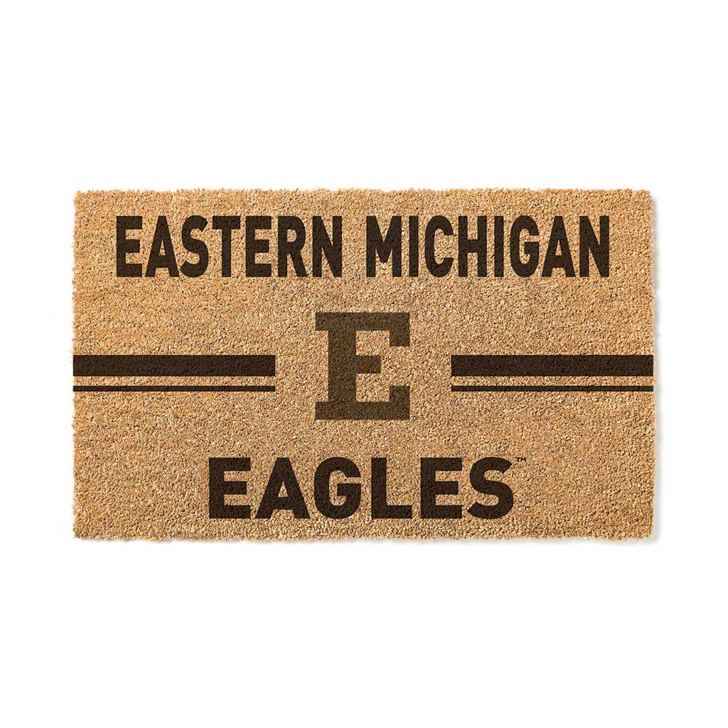 Team Coir Doormat Team Logo Eastern Michigan Eagles